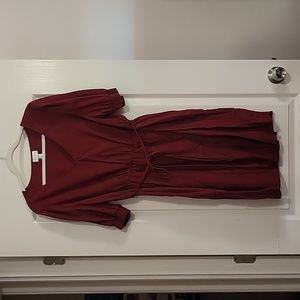 Ava & Viv Dress 1X Maroon plus size